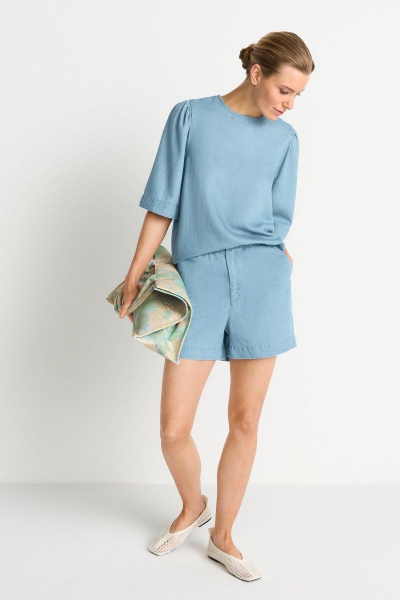 Lyocell-Shorts im Denim-Look-Rich & Royal