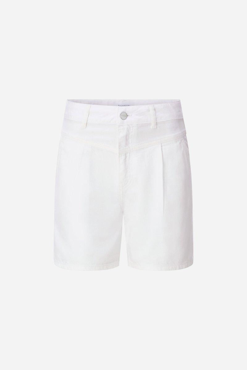 Weiße Denim-Shorts-Rich & Royal