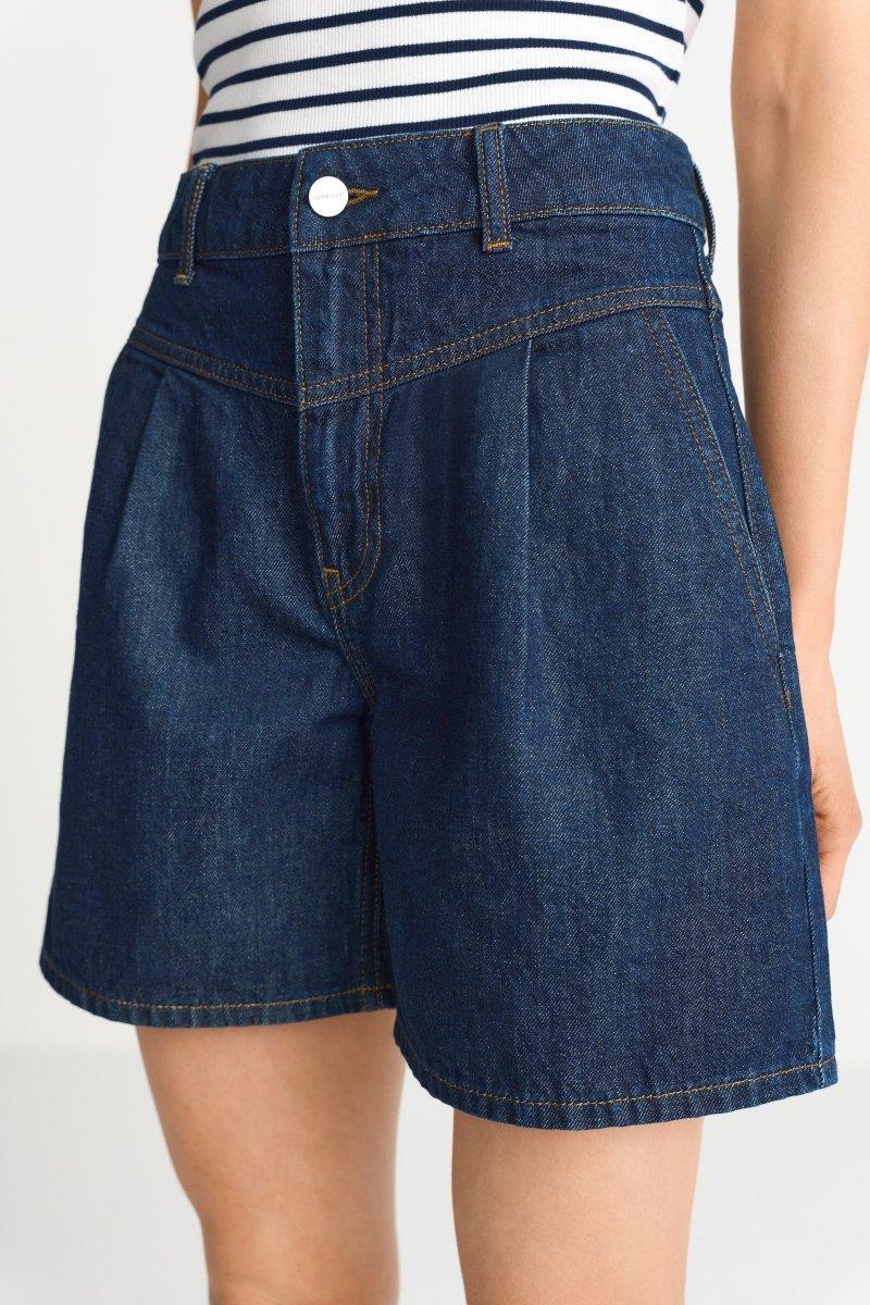 Dunkelblaue Denim-Shorts-Rich & Royal