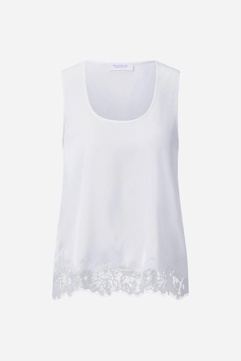 Satin Top mit Spitze-Rich & Royal
