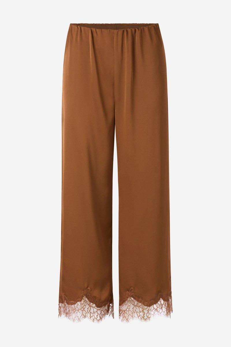 Culotte aus Satin mit Spitze-Rich & Royal