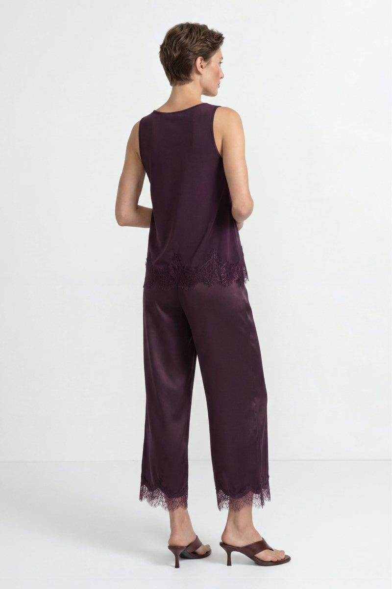 Culotte aus Satin mit Spitze-Rich & Royal