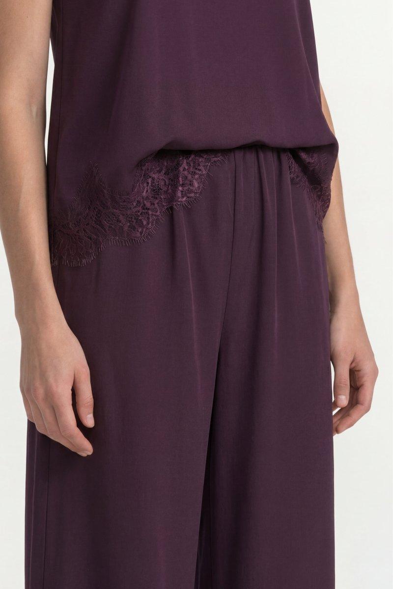 Culotte aus Satin mit Spitze-Rich & Royal