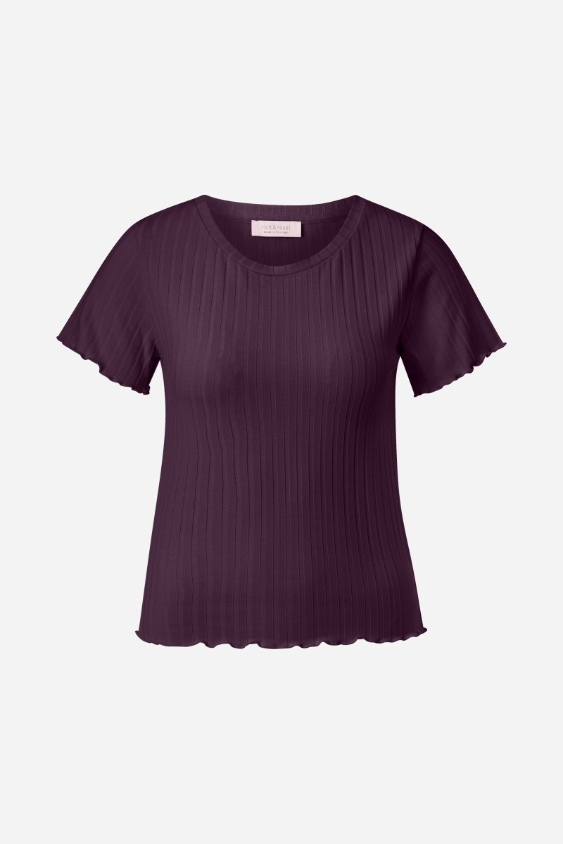 Figurbetontes Rippshirt-Rich & Royal