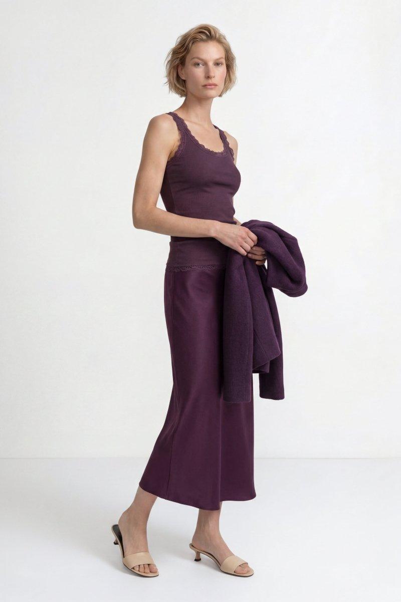 Ripp-Top mit Spitze-Rich & Royal