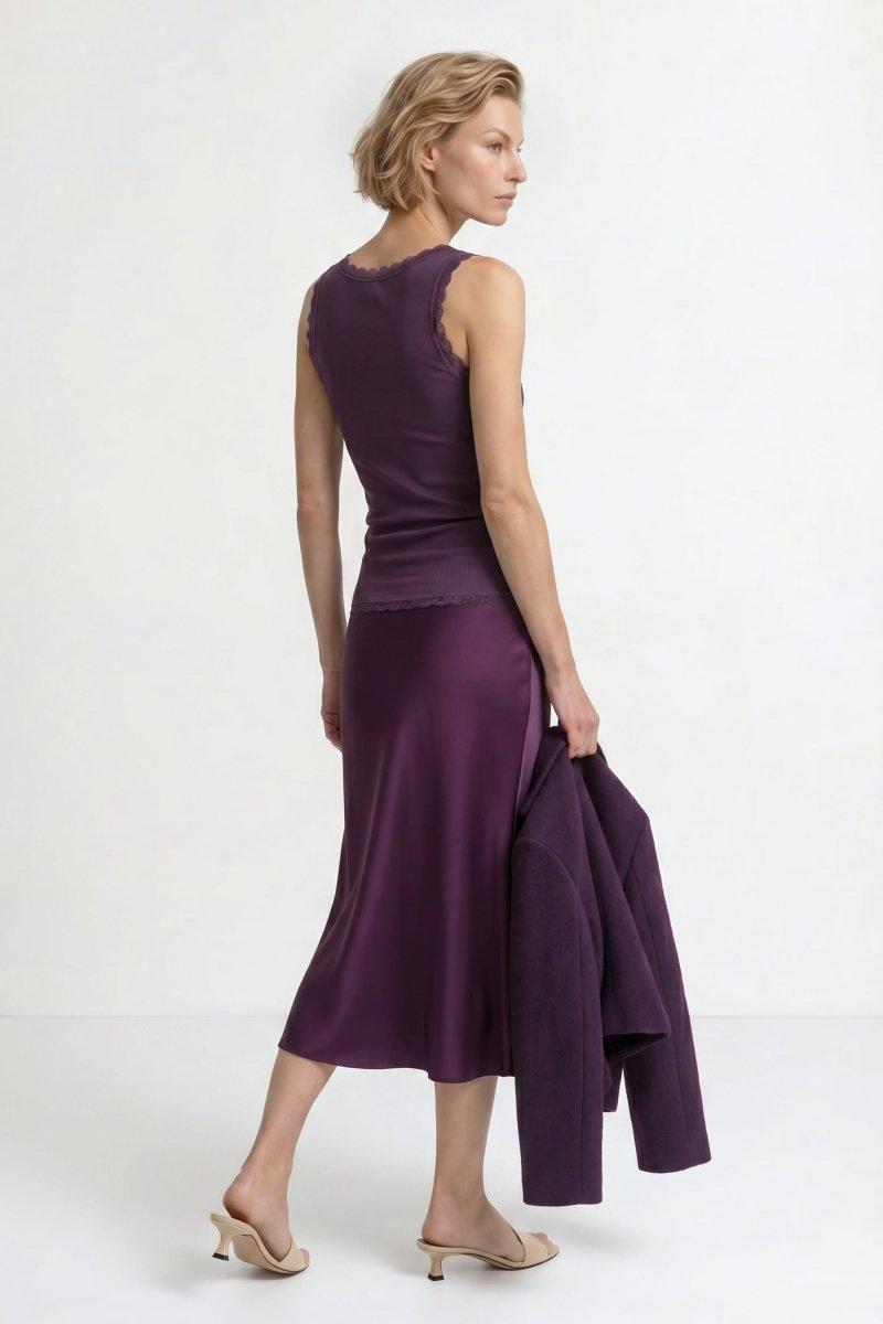 Ripp-Top mit Spitze-Rich & Royal
