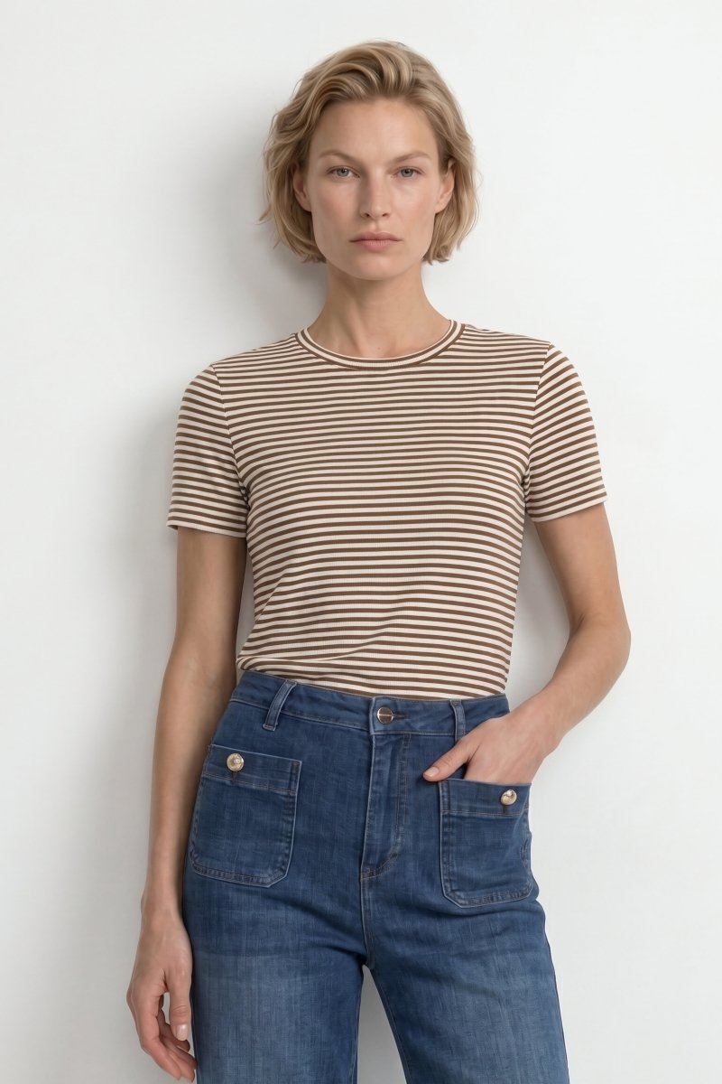 Ringelshirt mit Glanzgarn-Rich & Royal