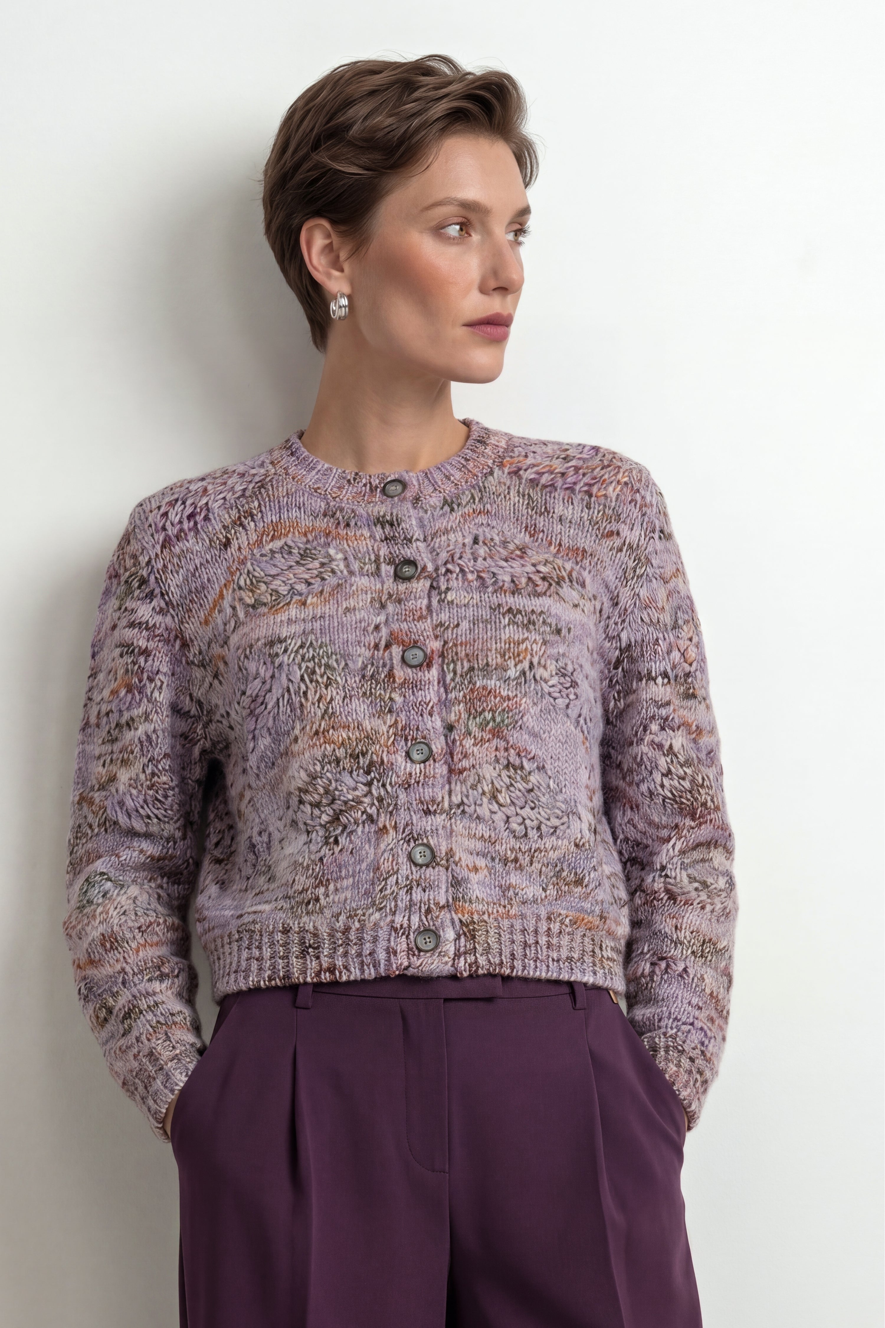 Cardigan aus Grobstrick-Rich & Royal