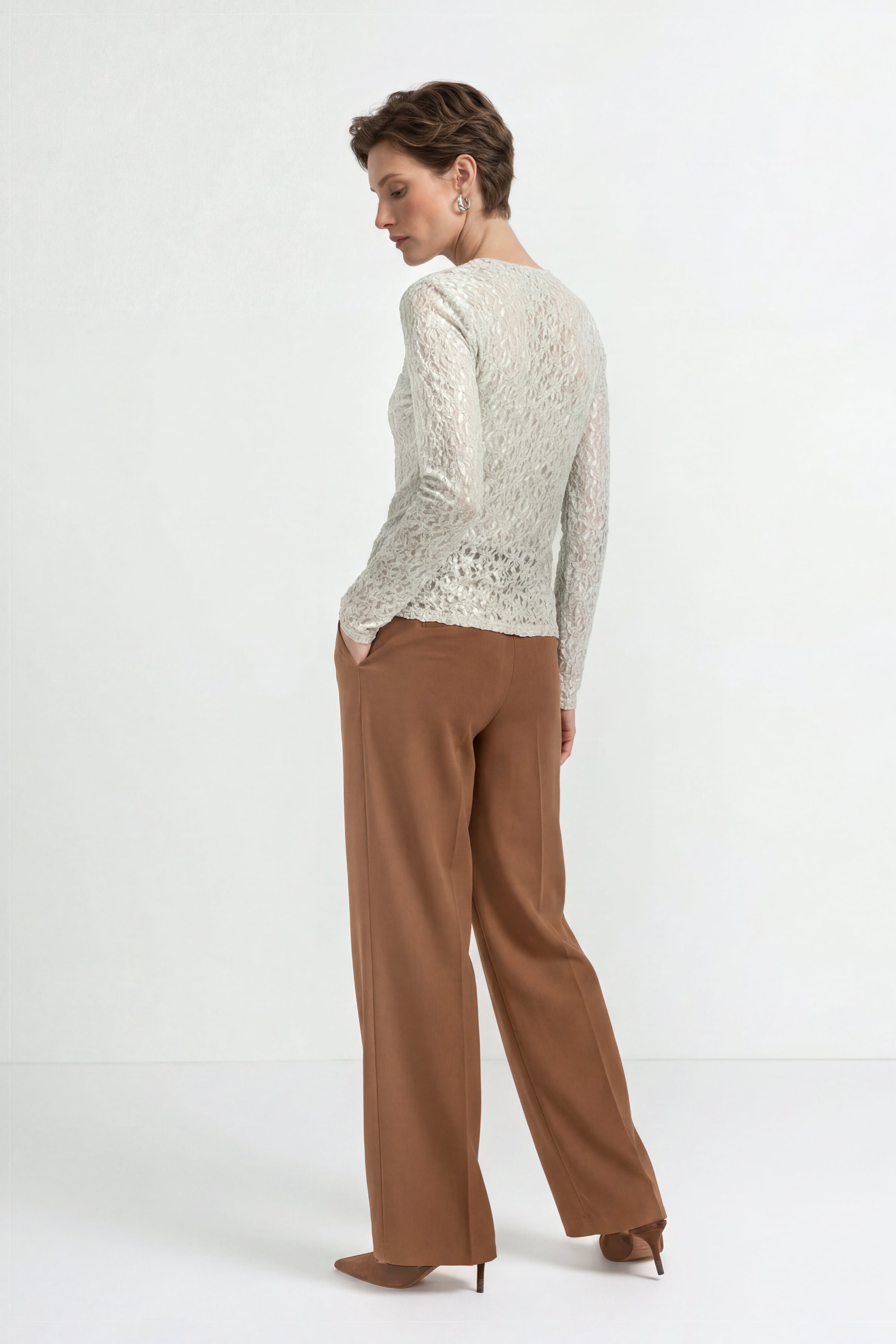 Spitzen-Langarmshirt-Rich & Royal