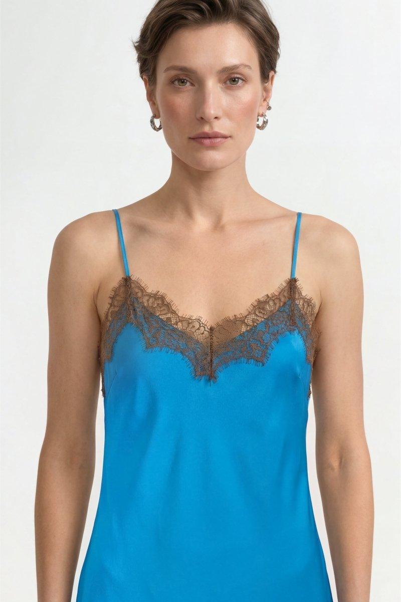 Slipdress mit Spitze-Rich & Royal