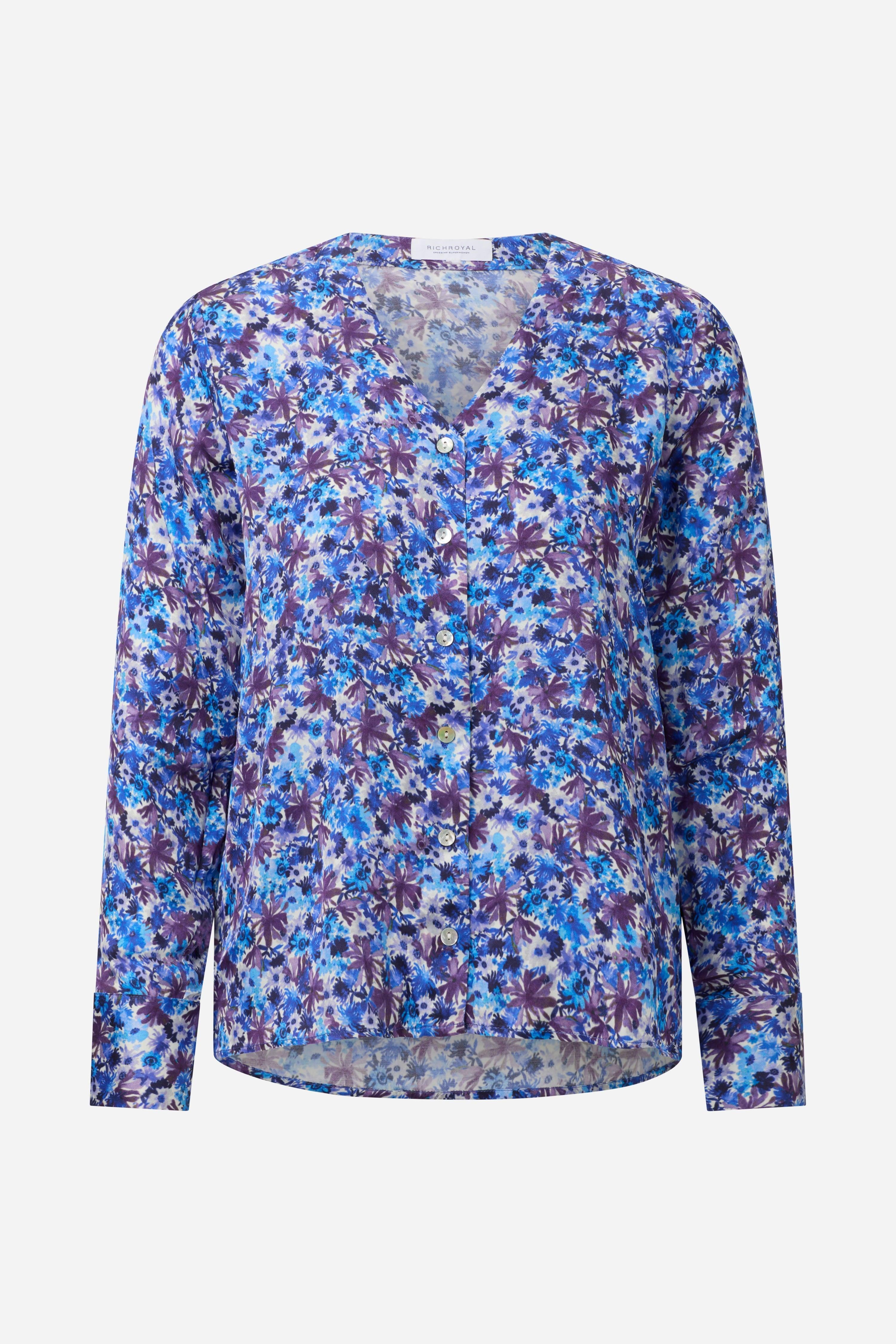 Bluse mit V-Ausschnitt-Rich & Royal