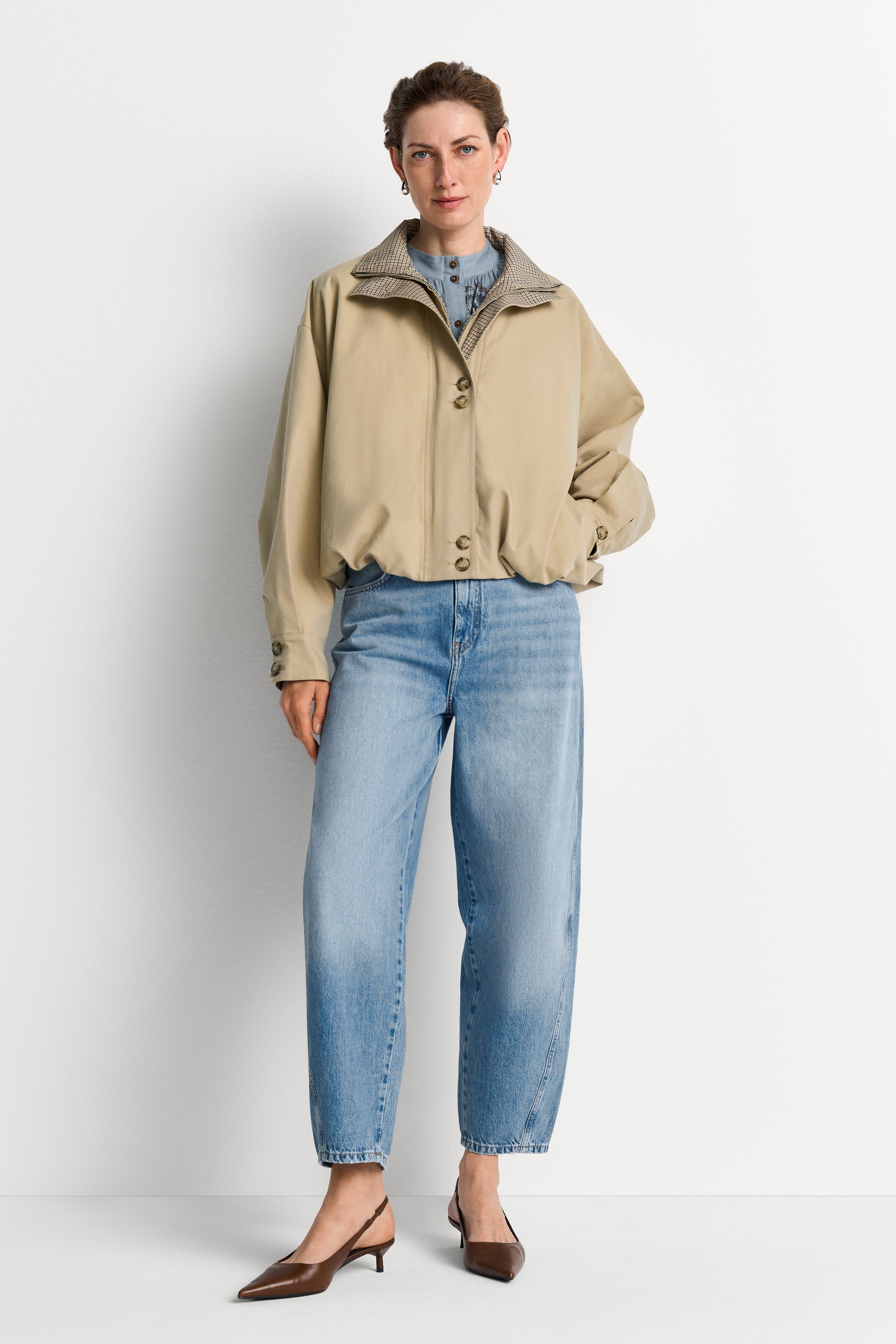 Wende-Blouson mit Stehkragen