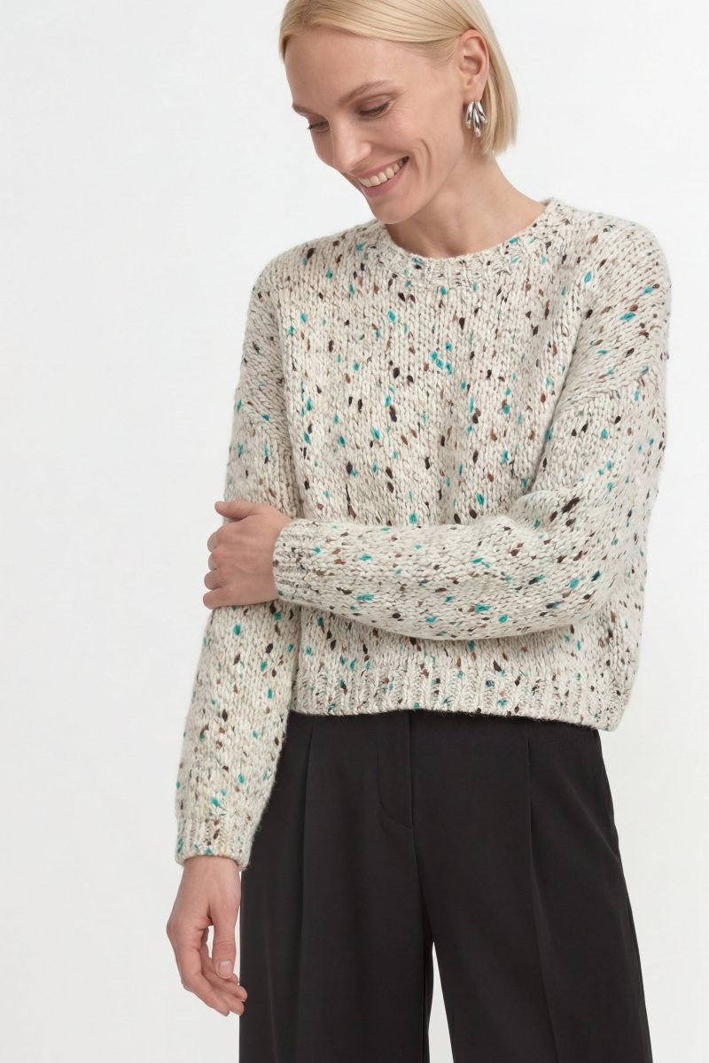 Grobstrick-Pullover aus Wolle-Mix-Rich & Royal