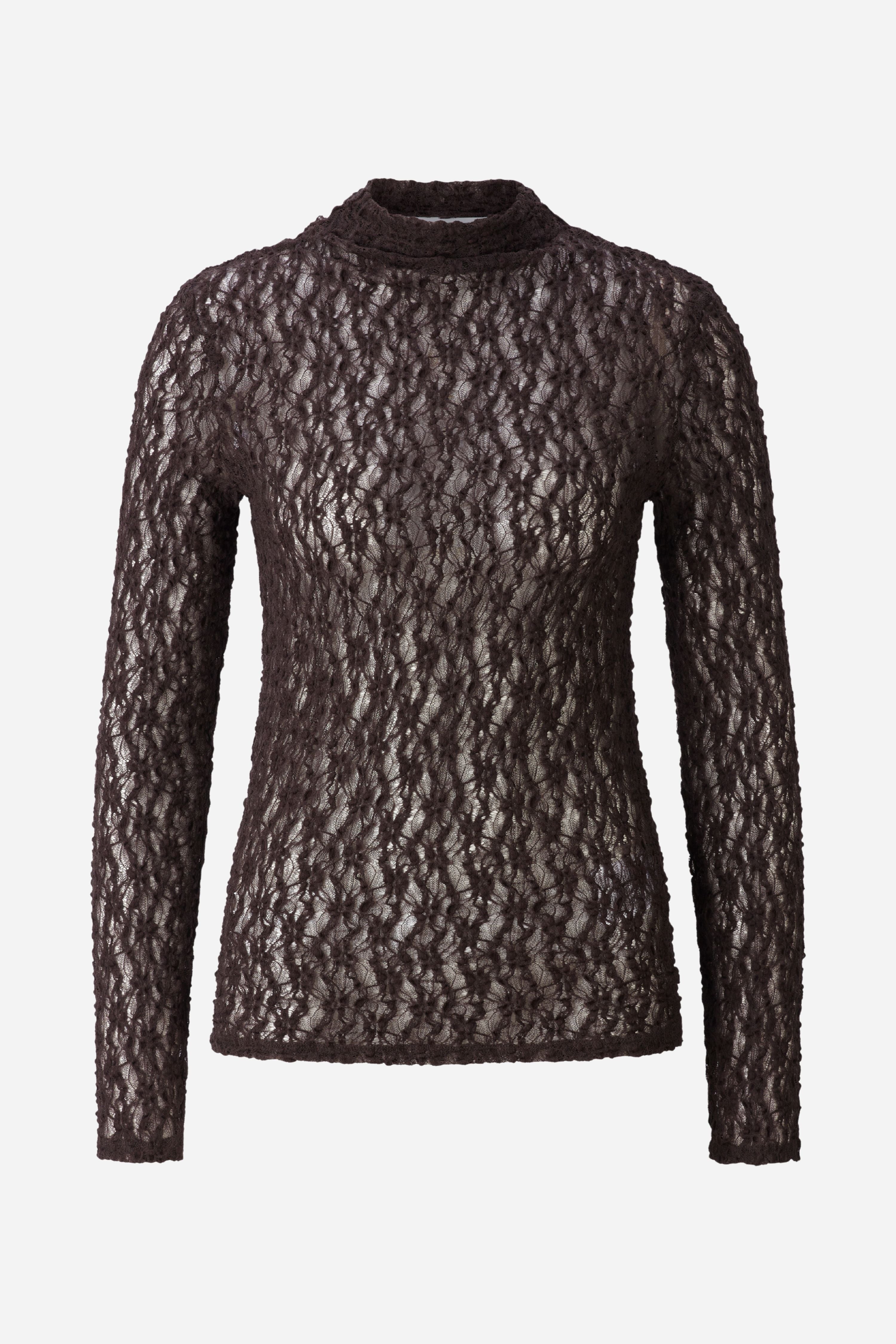 Longsleeve mit Spitzenmuster-Rich & Royal
