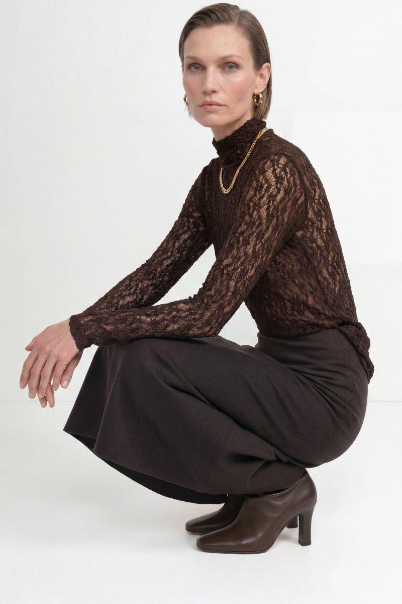 Longsleeve mit Spitzenmuster-Rich & Royal