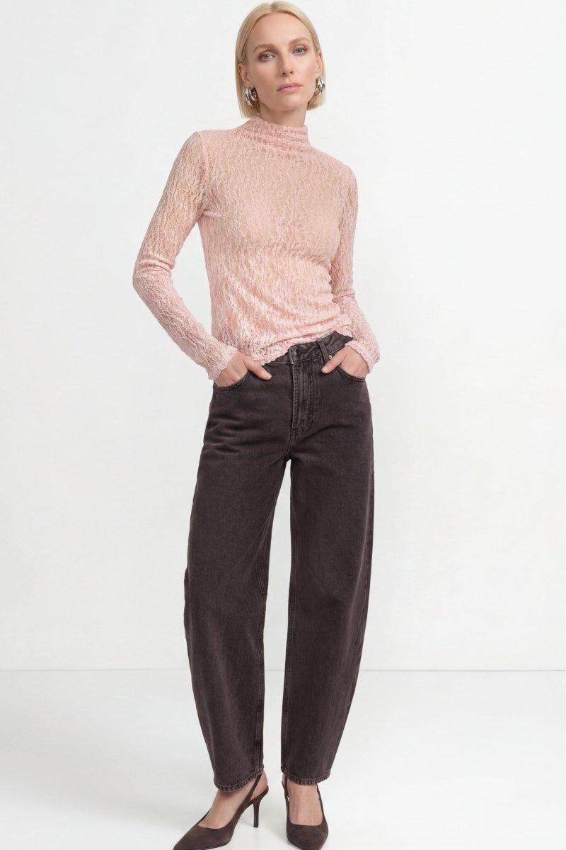 Longsleeve mit Spitzenmuster-Rich & Royal
