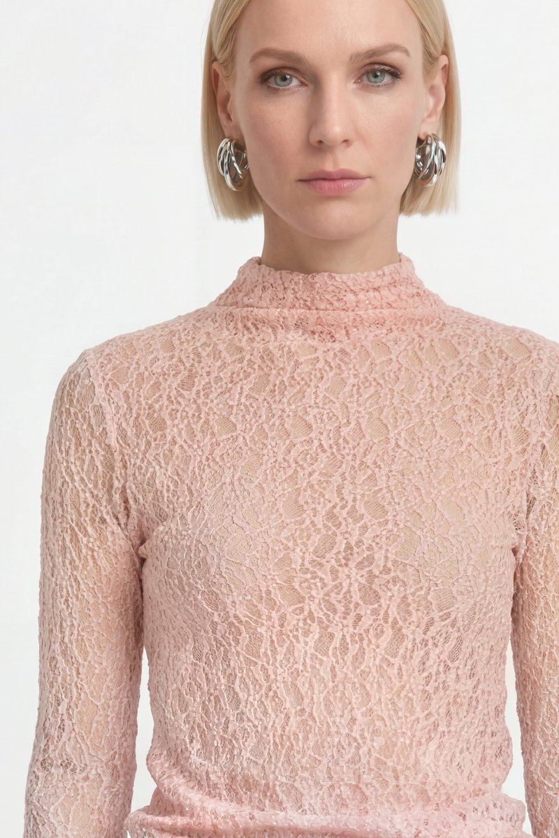 Longsleeve mit Spitzenmuster-Rich & Royal