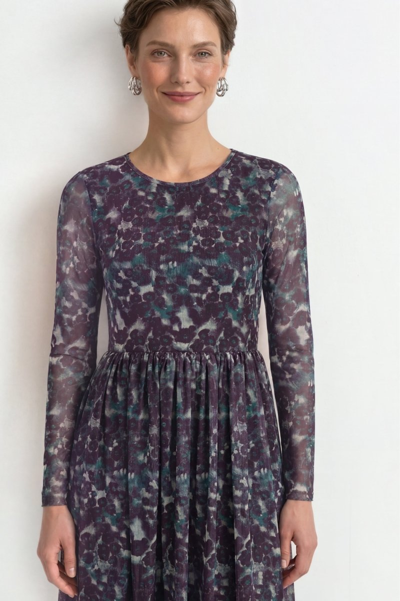Midikleid mit Blumenprint-Rich & Royal