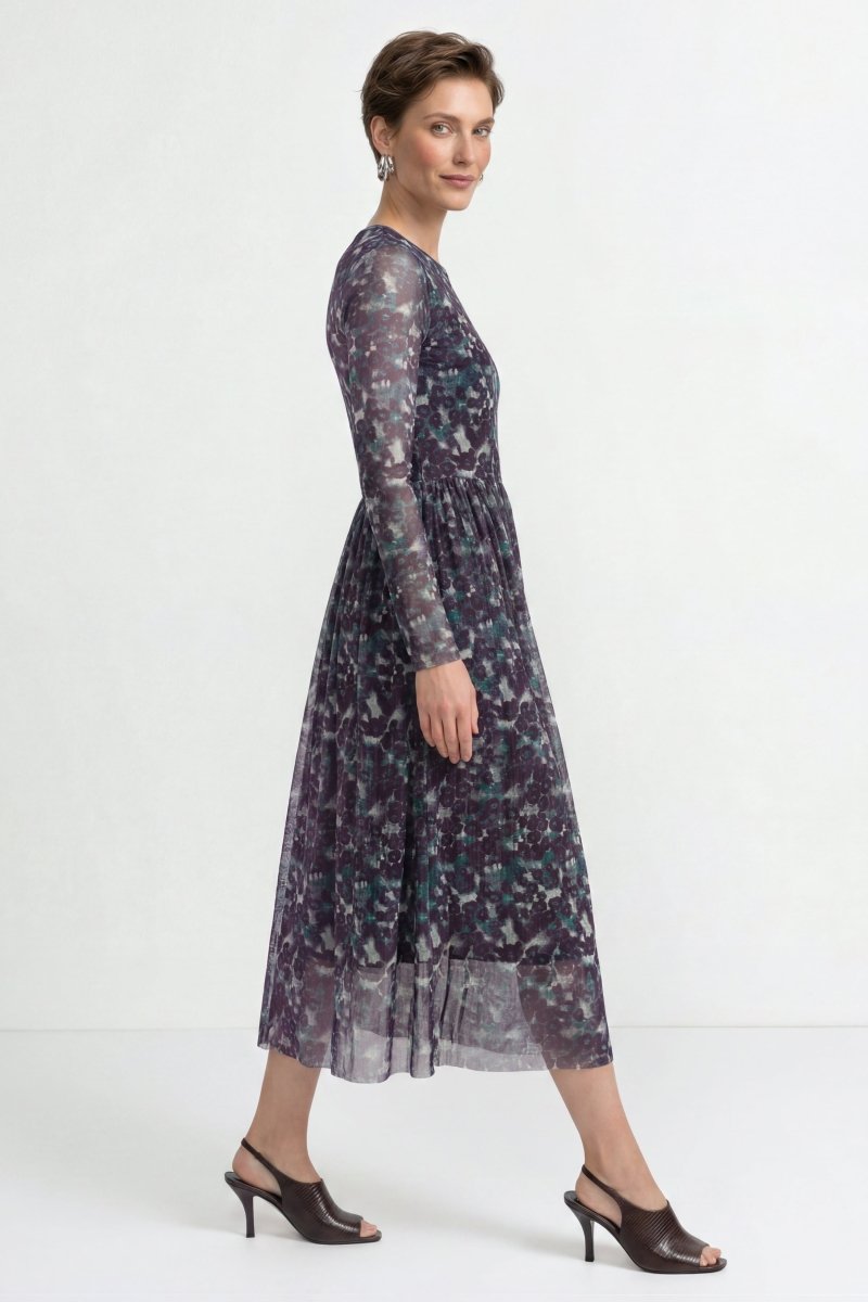 Midikleid mit Blumenprint-Rich & Royal
