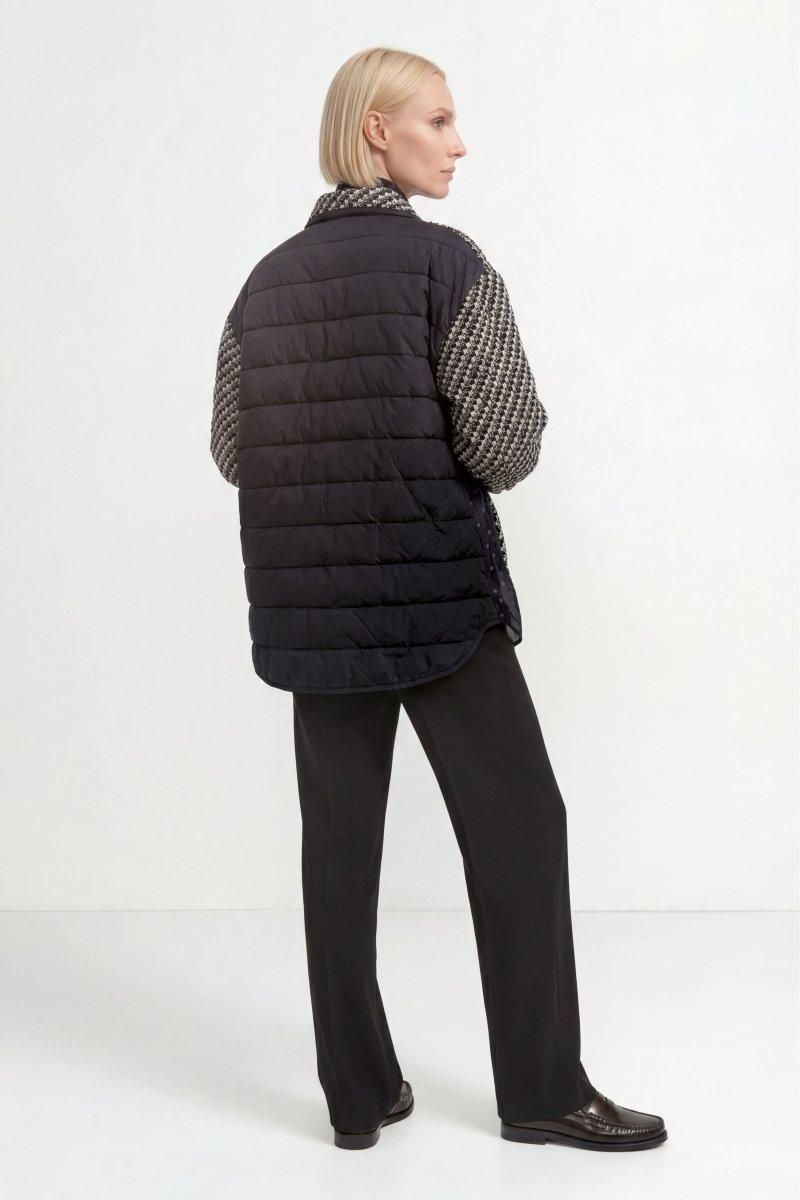 Tweed-Blouson mit Hahnentritt-Muster-Rich & Royal