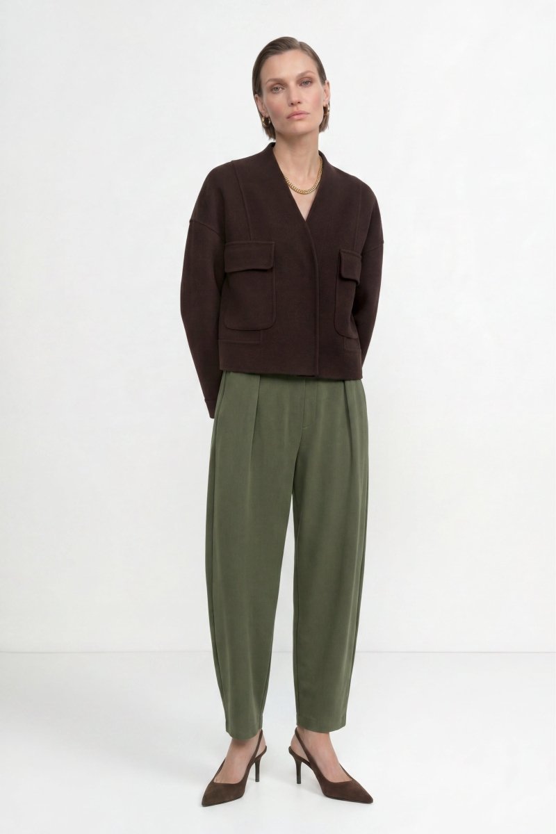 Bundfaltenhose in Barrel-Fit-Rich & Royal