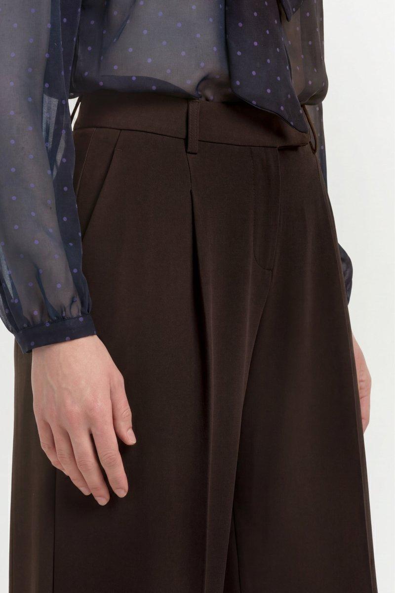Wide-Leg Bundfaltenhose-Rich & Royal