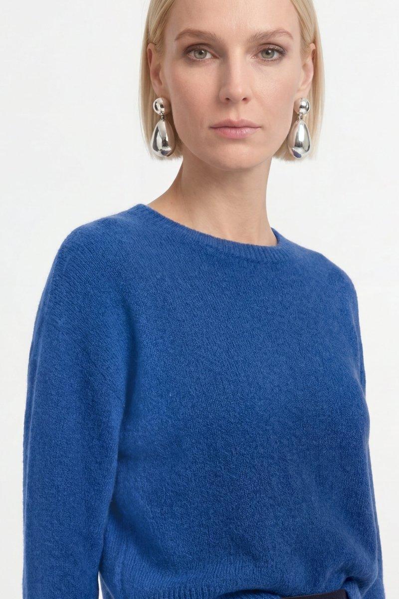 Cropped Pullover mit U-Boot-Ausschnitt-Rich & Royal