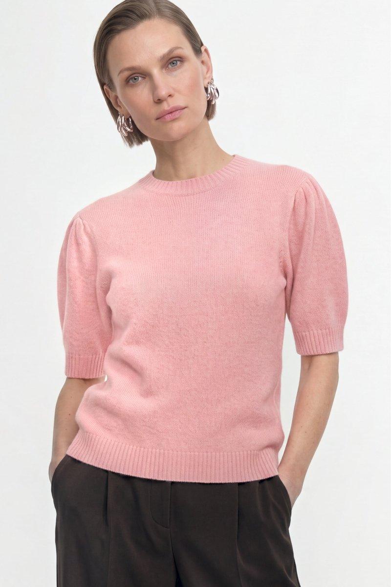 Strickpullover mit Puffärmeln-Rich & Royal