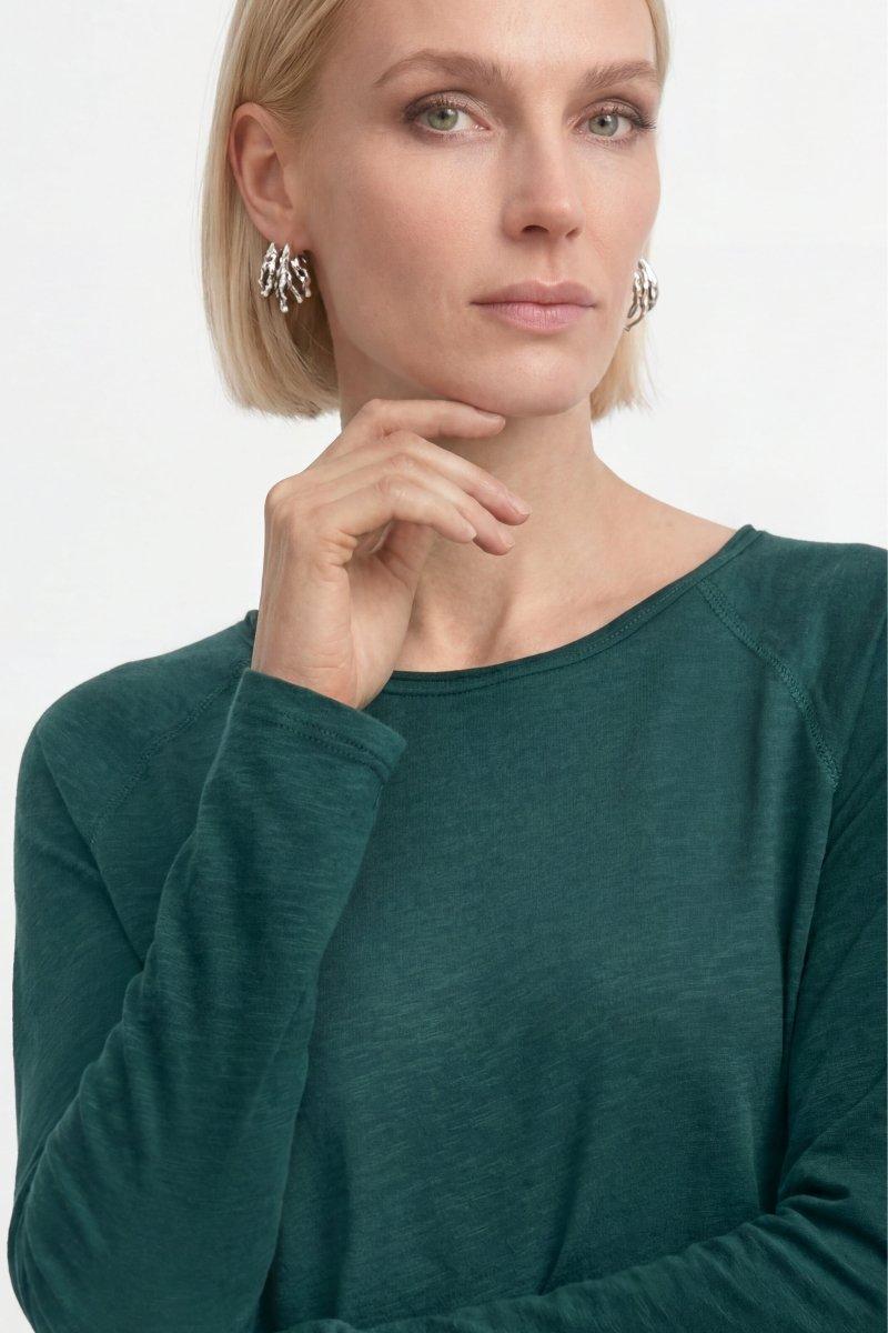 Baumwoll-Longsleeve mit Raglanärmeln-Rich & Royal
