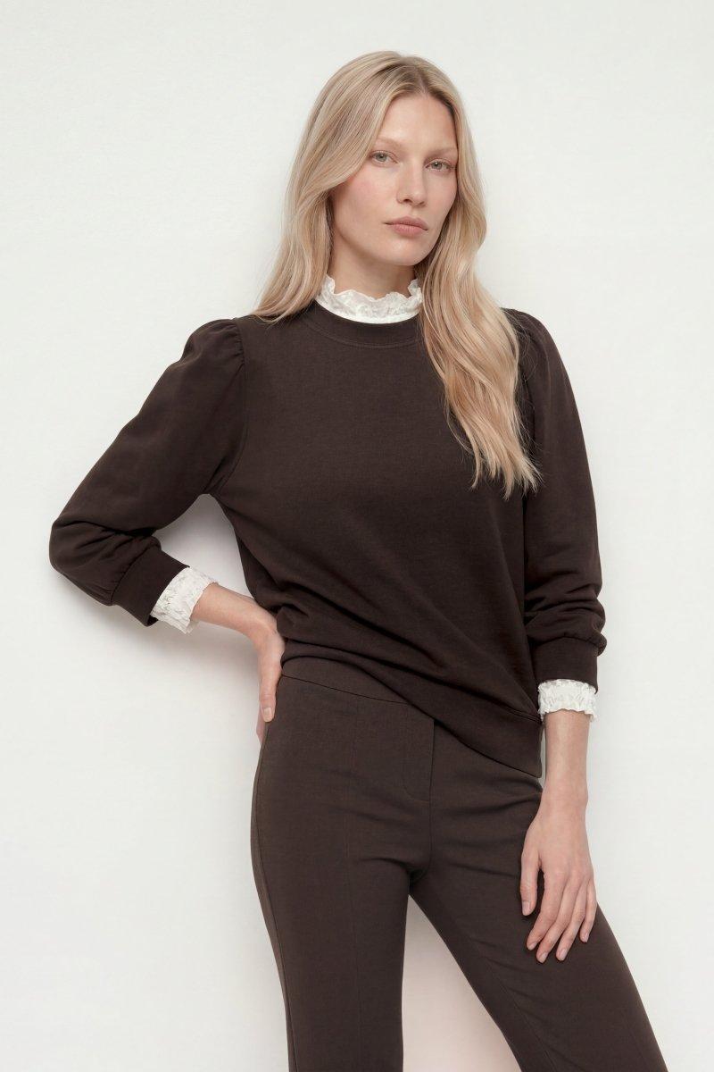 Sweatshirt mit Puffärmeln-Rich & Royal