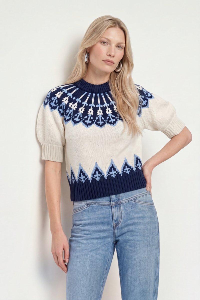 Jacquard-Pullover mit Fair-Isle-Muster-Rich & Royal