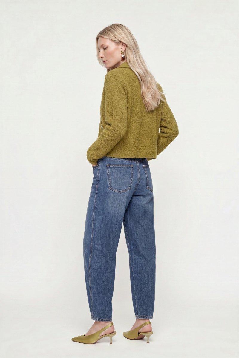 Bouclé-Cardigan mit Polokragen-Rich & Royal