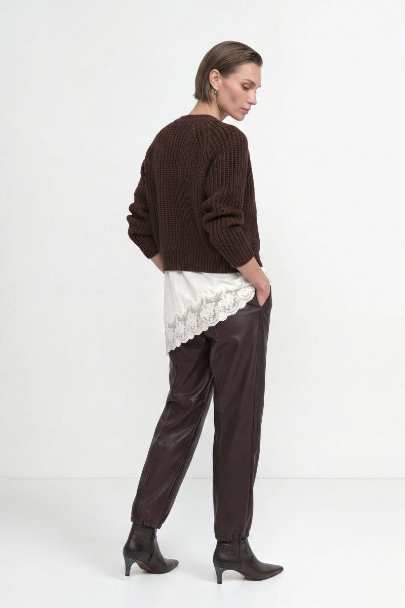 Cropped Cardigan mit Rippstruktur-Rich & Royal