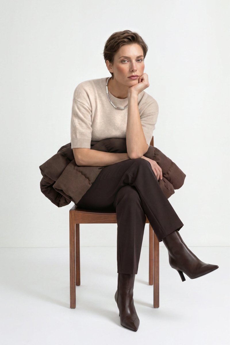 Kaschmirpullover mit Rundhalsausschnitt-Rich & Royal