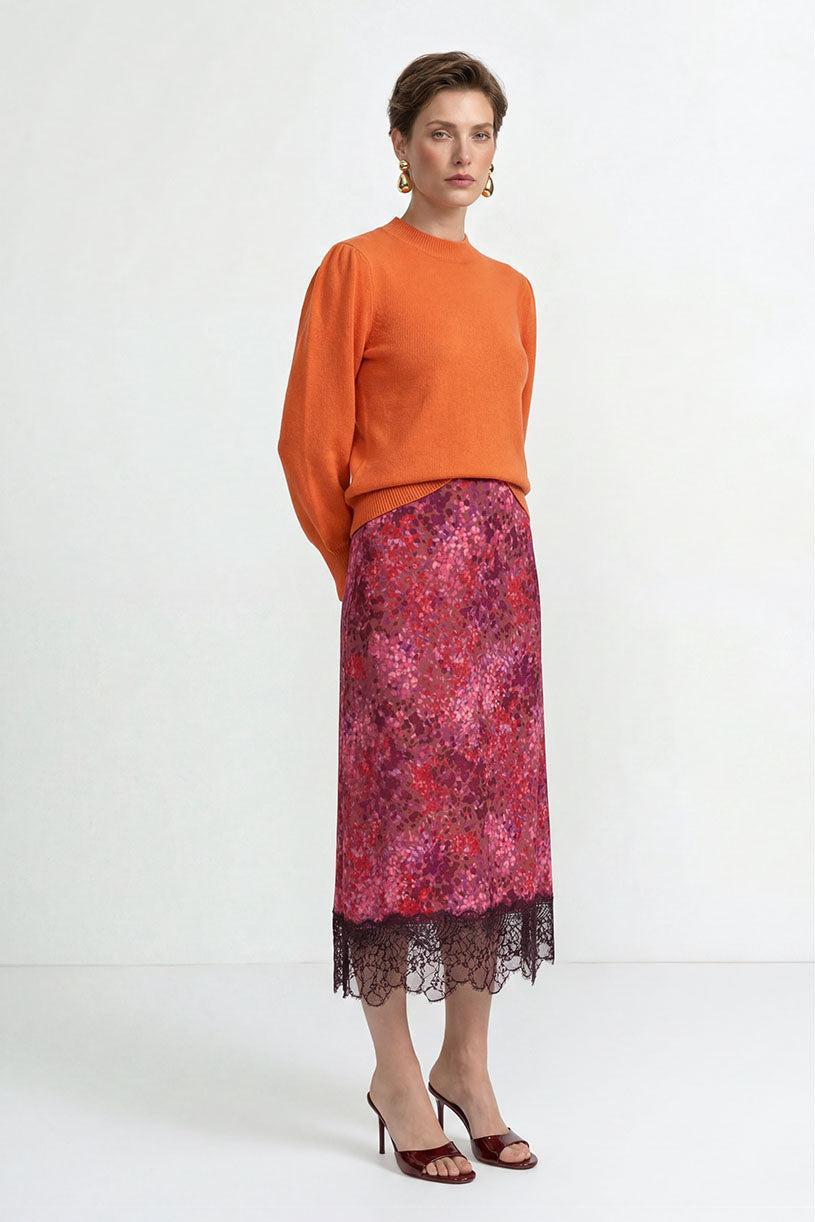 Kaschmirpullover mit Puffärmeln-Rich & Royal