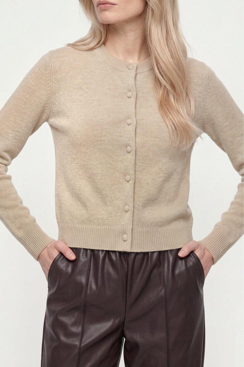 Cropped Cardigan aus Merino-Mix-Rich & Royal