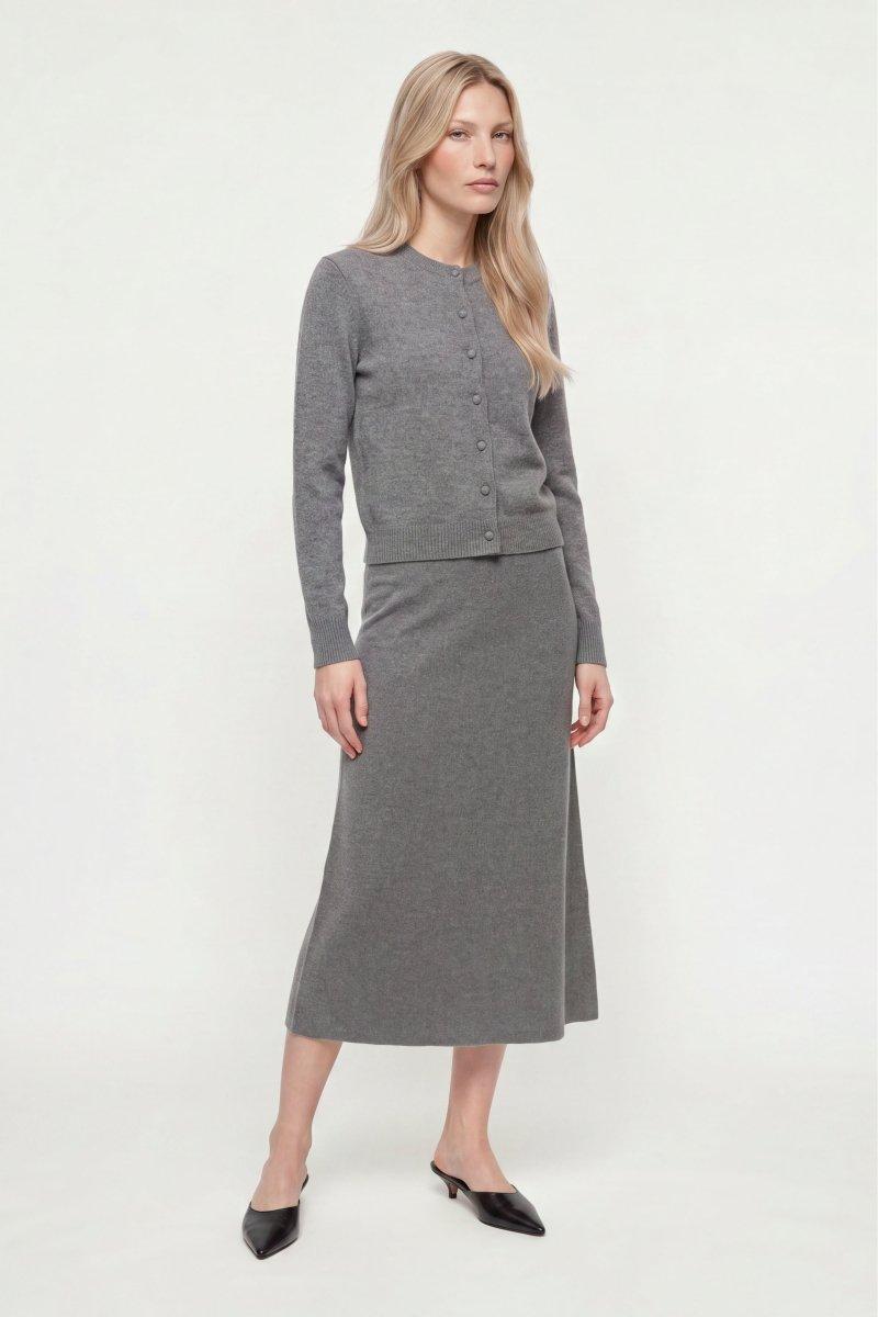 Cropped Cardigan aus Merino-Mix-Rich & Royal