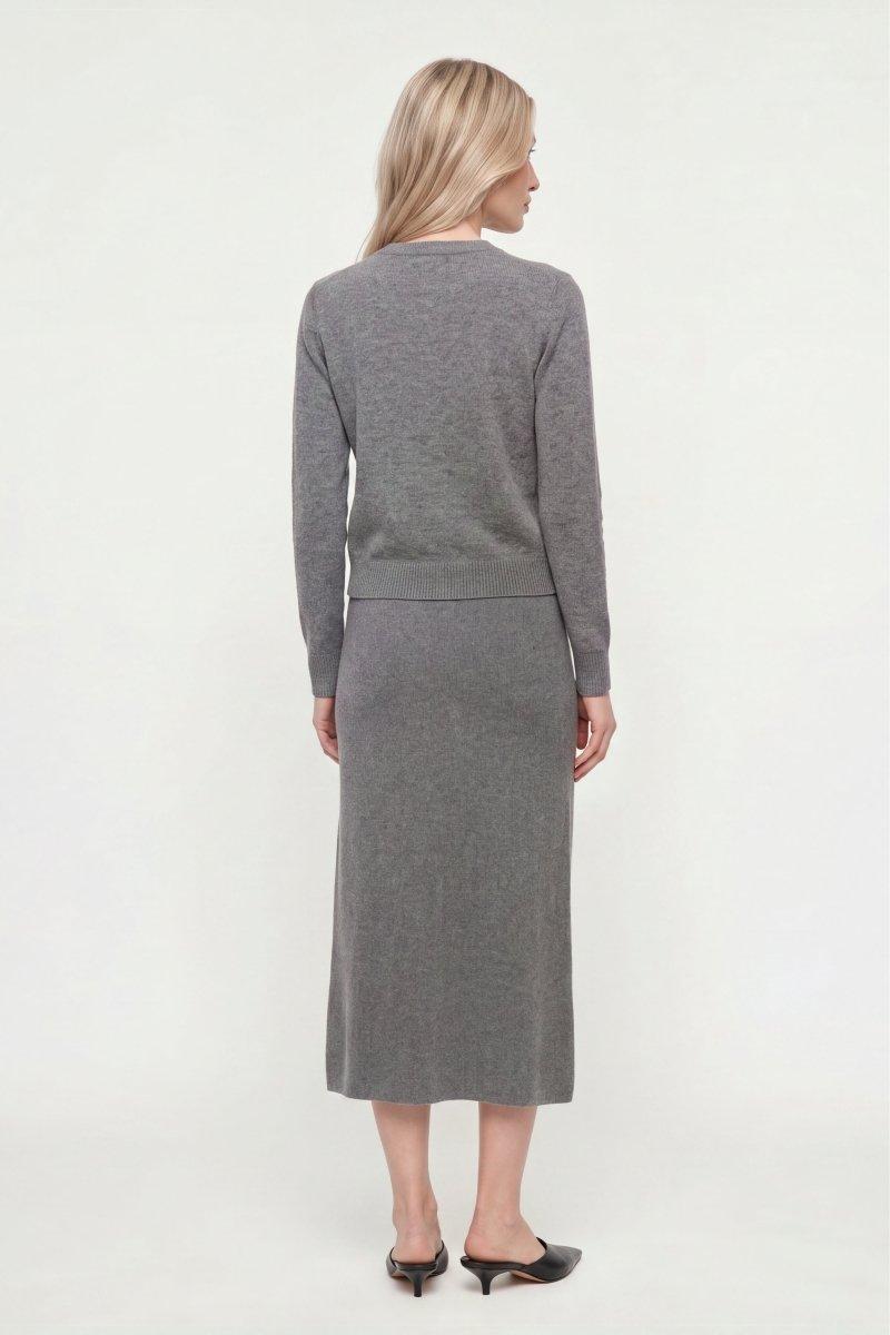 Cropped Cardigan aus Merino-Mix-Rich & Royal