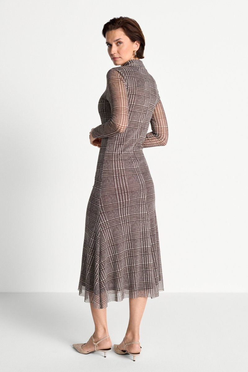 Midikleid mit Karomuster-Rich & Royal