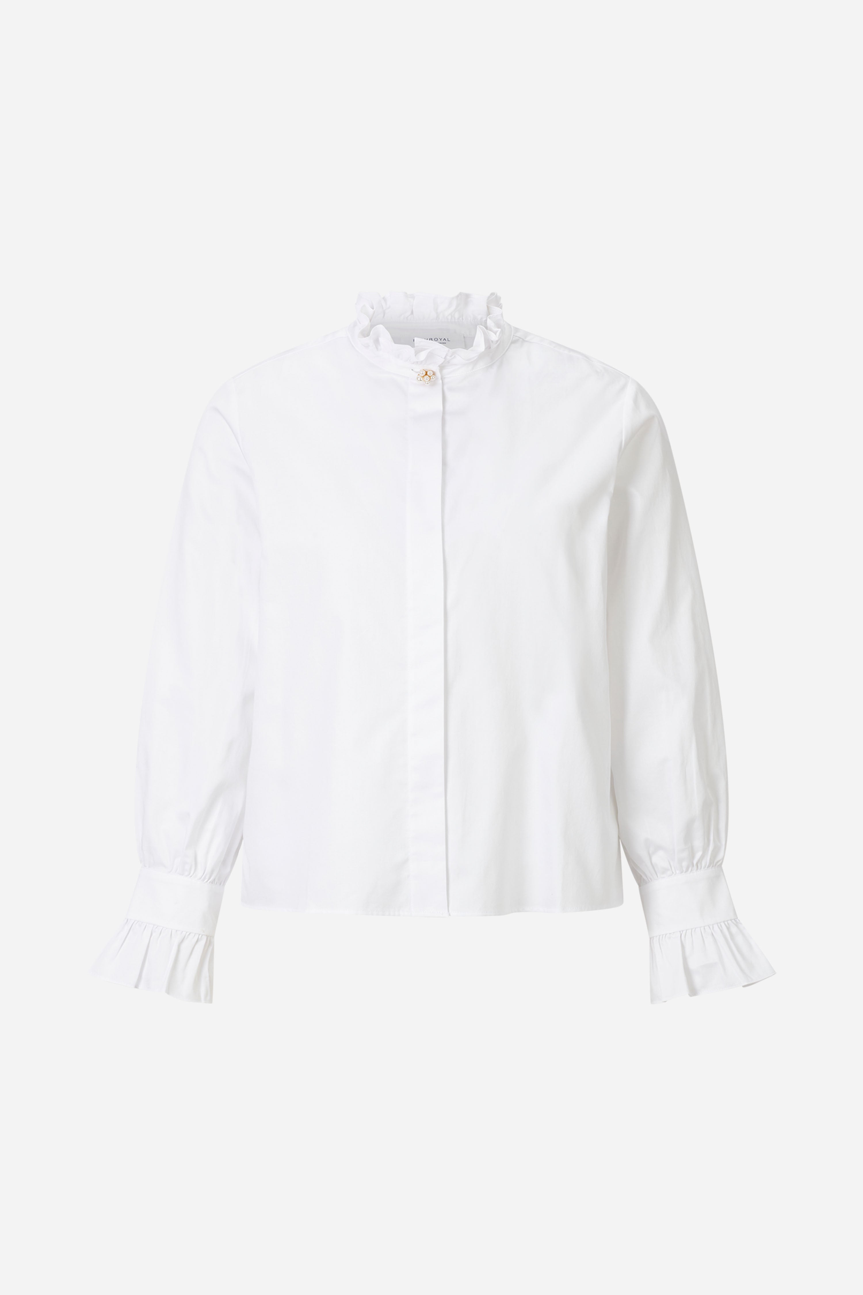 Baumwollbluse mit Rüschenkragen-Rich & Royal