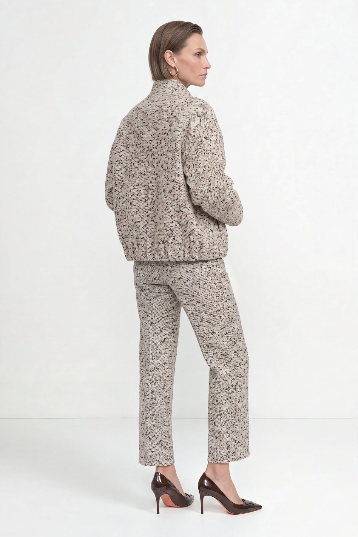 Kurzblouson in Tweed-Optik-Rich & Royal
