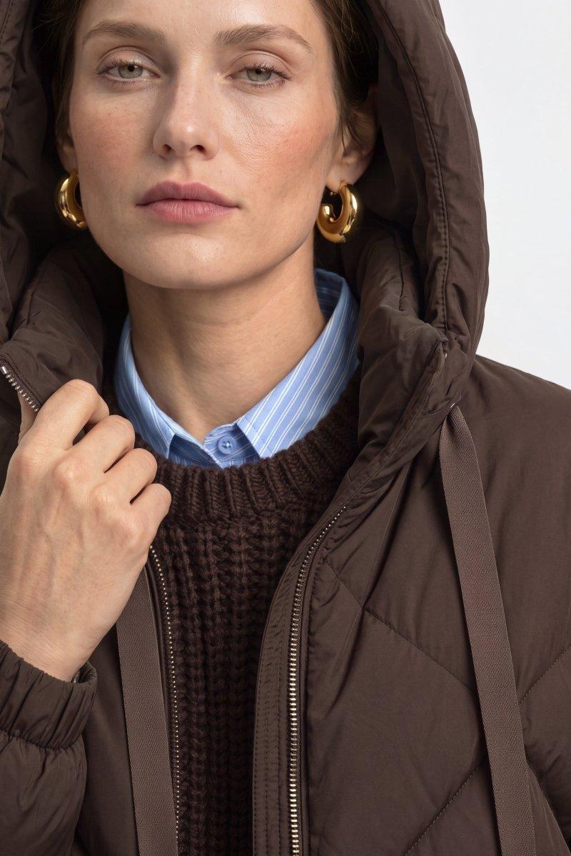 Oversized Daunenjacke mit Kapuze-Rich & Royal