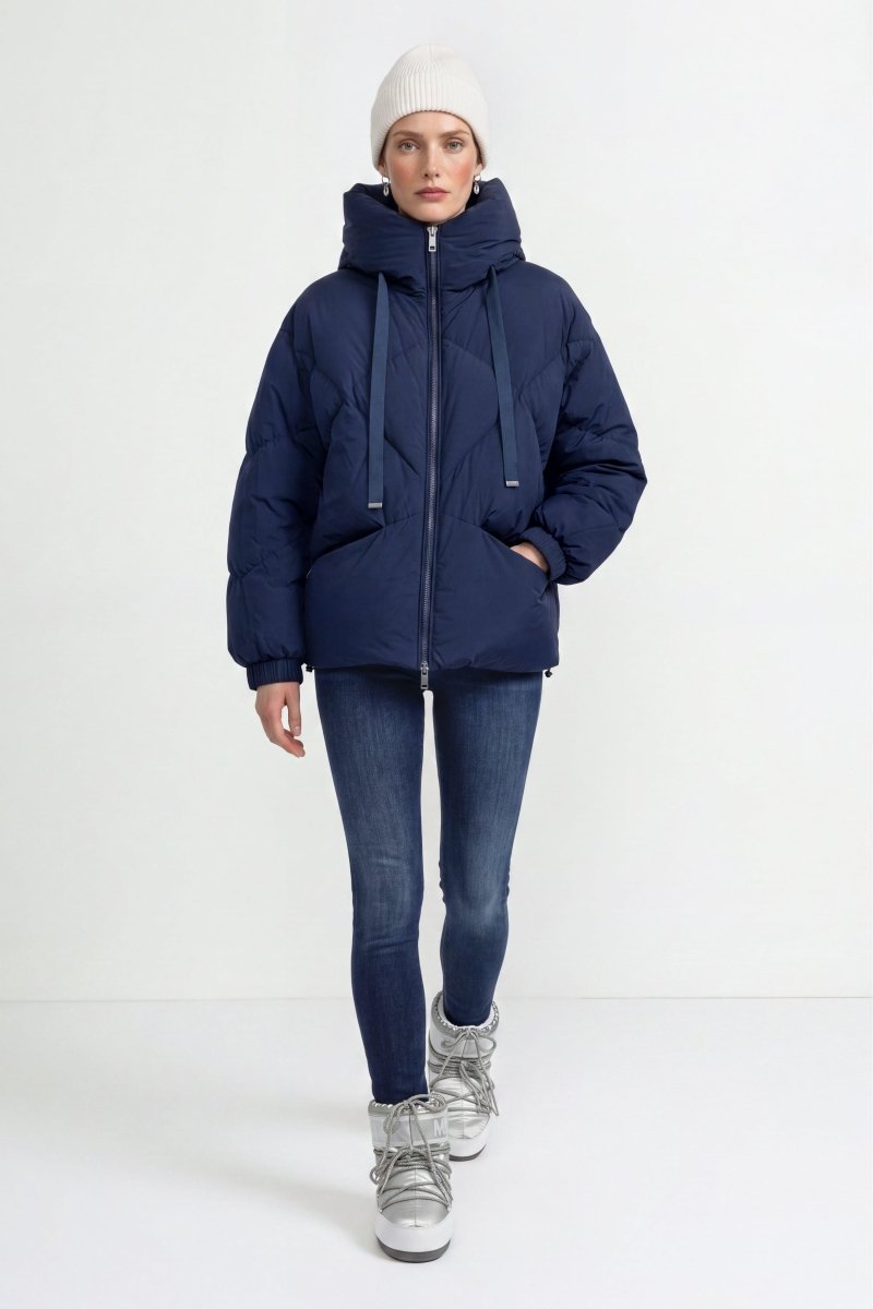 Oversized Daunenjacke mit Kapuze-Rich & Royal
