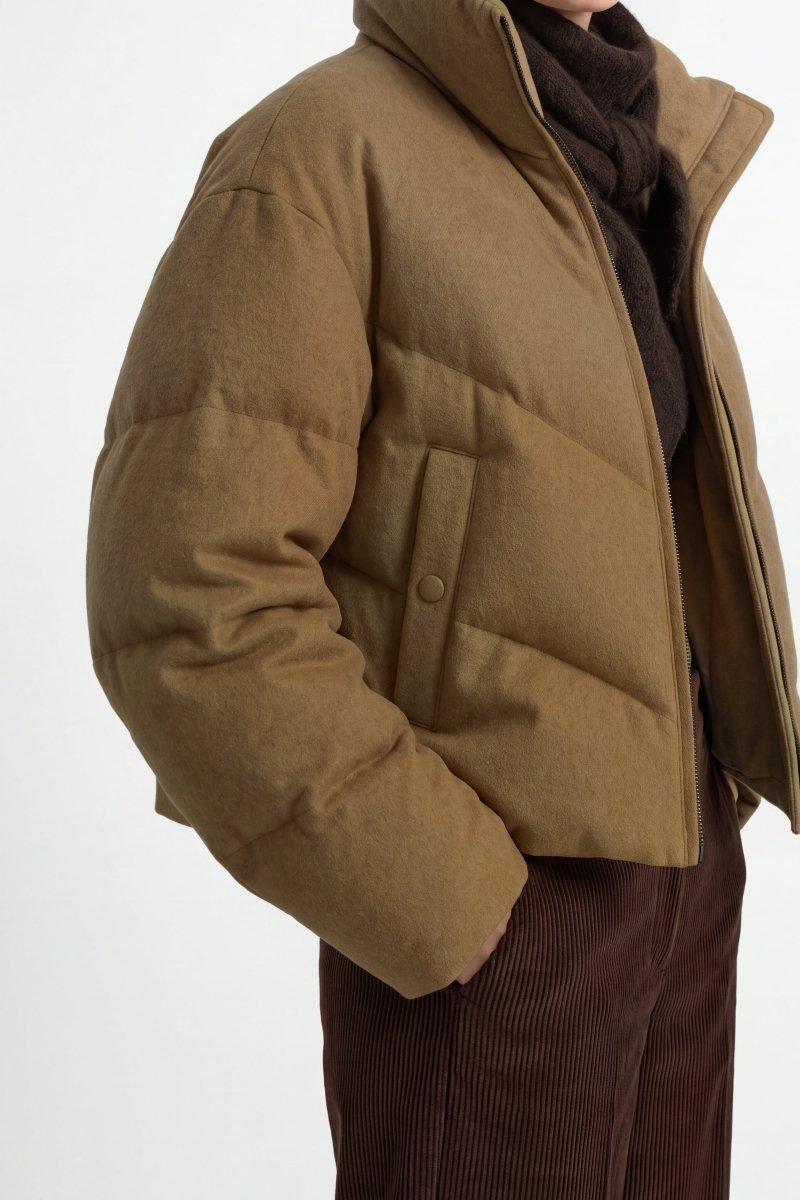 Wollmix-Jacke mit Daunenfüllung-Rich & Royal
