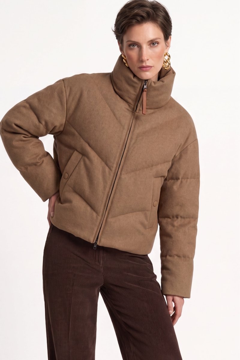 Wollmix-Jacke mit Daunenfüllung-Rich & Royal