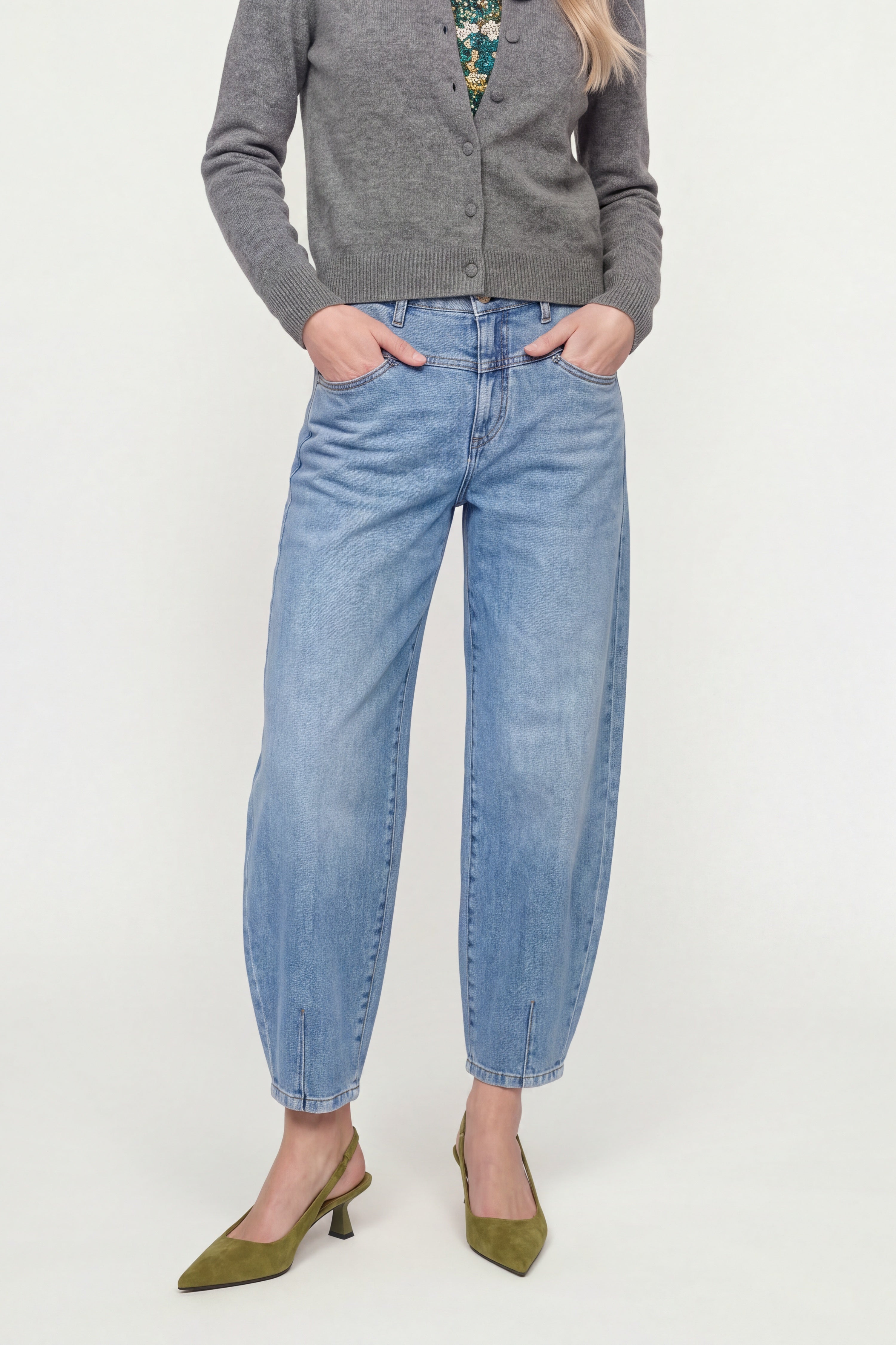Straight-Jeans mit Passe-Rich & Royal