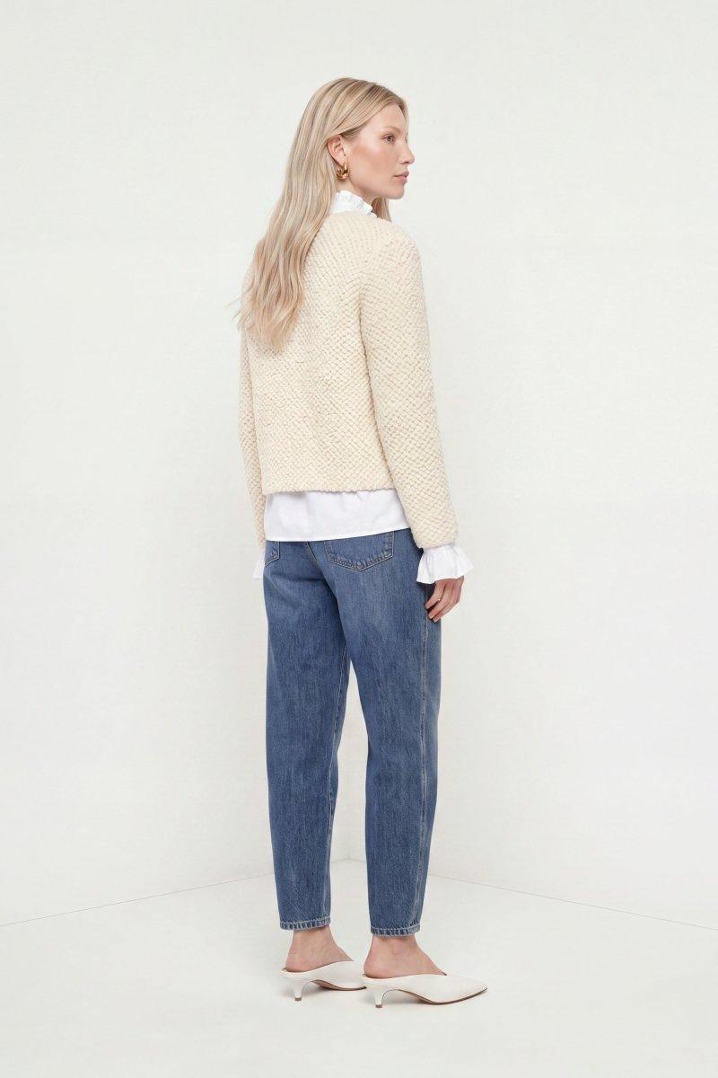 Bouclé-Cardigan-Rich & Royal