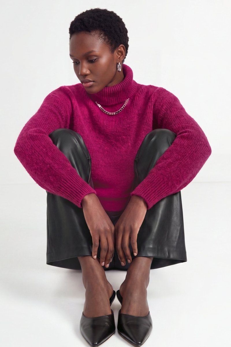 Grobstrick-Rollkragenpullover-Rich & Royal