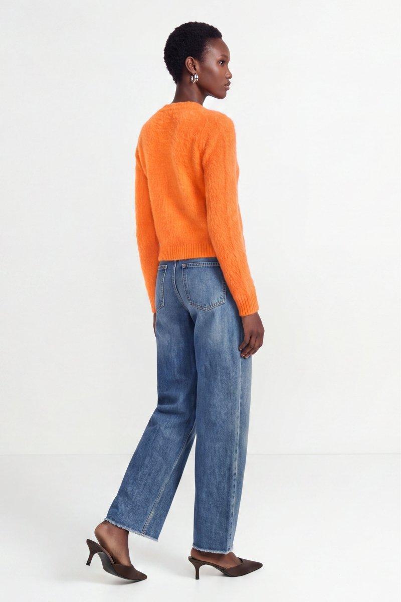 Flauschiger Mohair-Cardigan-Rich & Royal