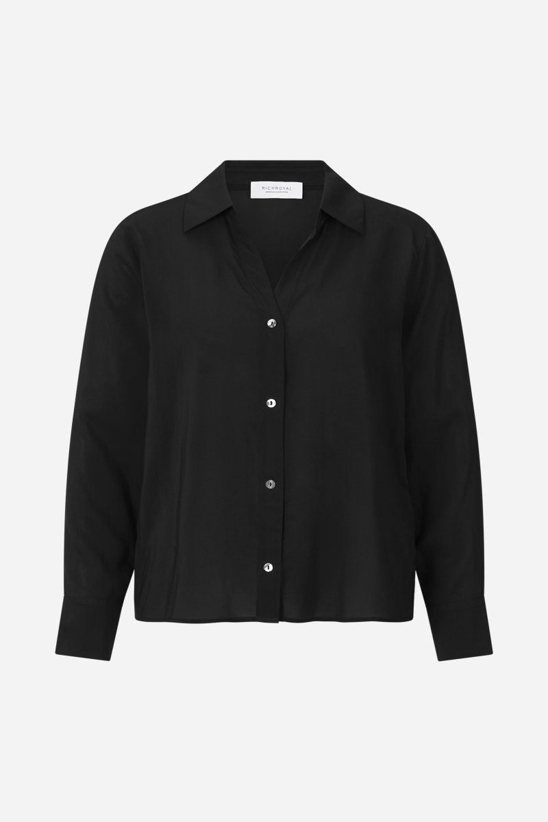 Schimmernde Hemdbluse-Rich & Royal